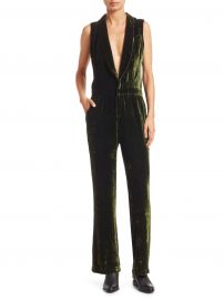 Velvet Fluid Jumpsuit at Saks Fifth Avenue